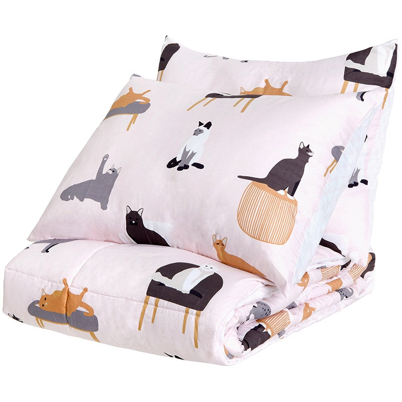 Cat's Life Reversible King Complete Comforter Set#select-size_king