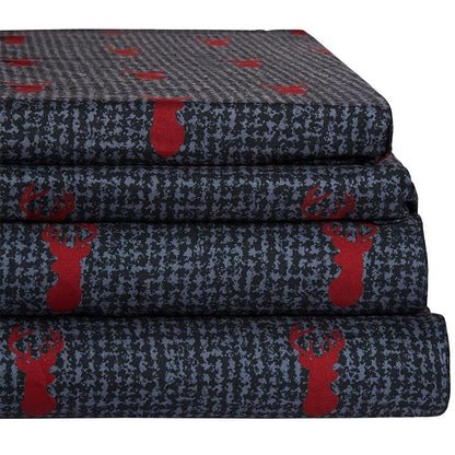 Liam Plaid King Comforter Set with Deer
