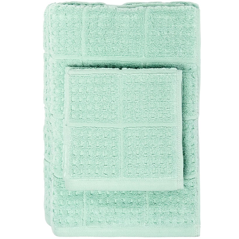 Quick Dry 100% Cotton Bath Towels, 6 Piece Set#select-towel_celadon-green