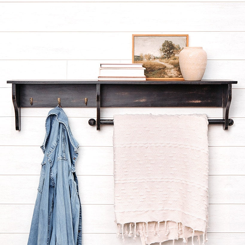 Quilt Rack with Hooks
