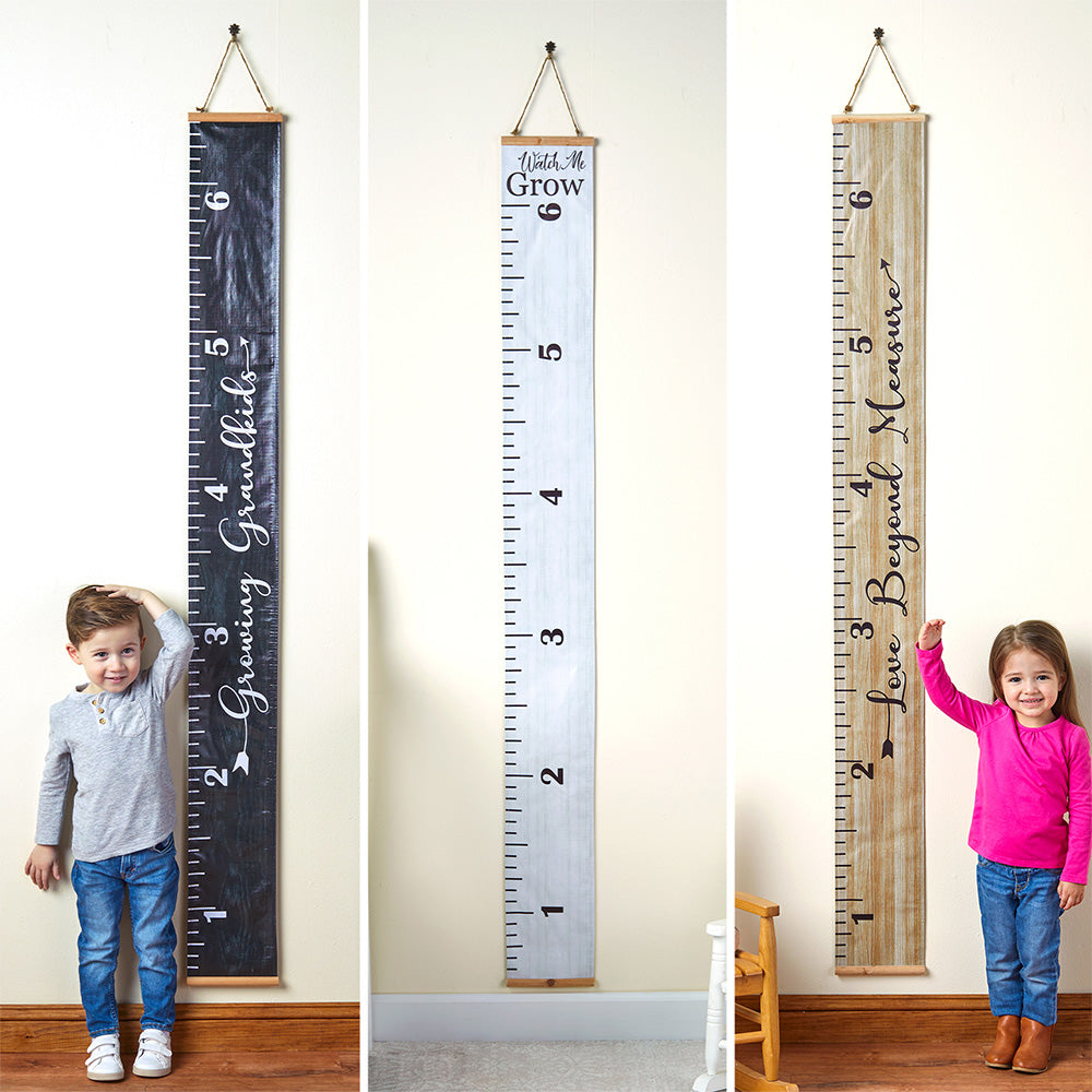 Growth Chart Hanging Wall Ruler Decor with Sentiment