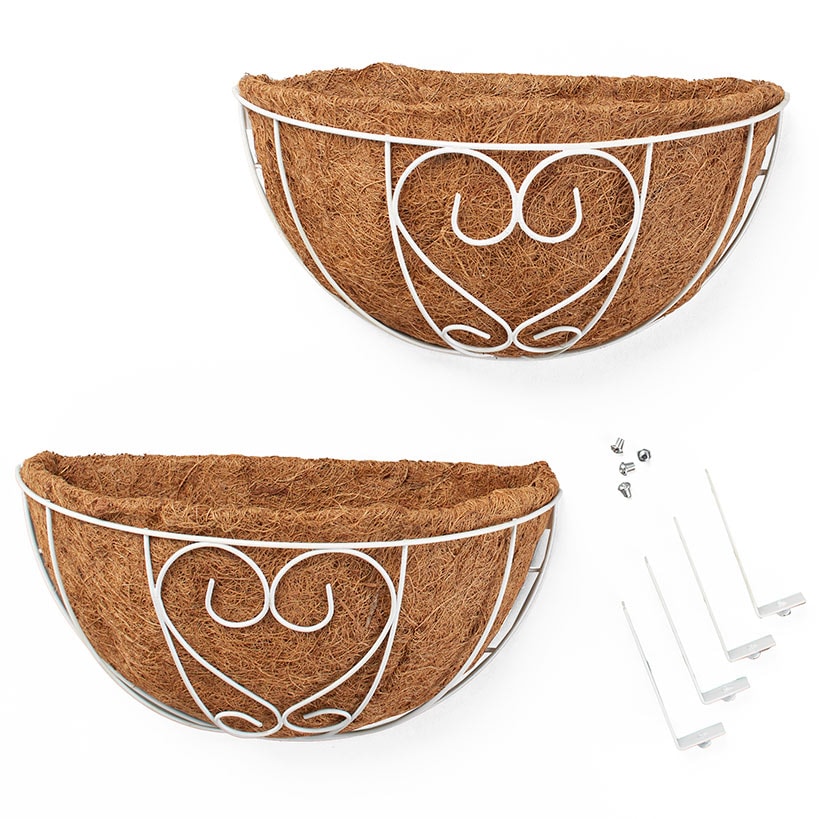 Double-Sided Coir Railing Planters