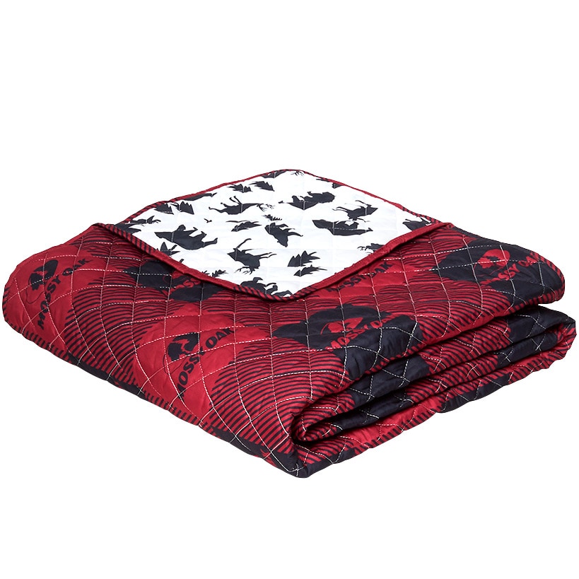 Mossy Oak Red Buffalo Logo Quilt Ensemble