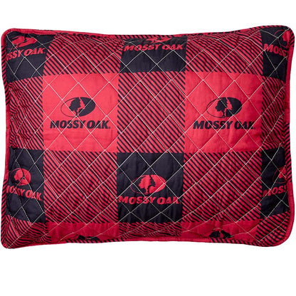 Mossy Oak Red Buffalo Logo Quilt Ensemble
