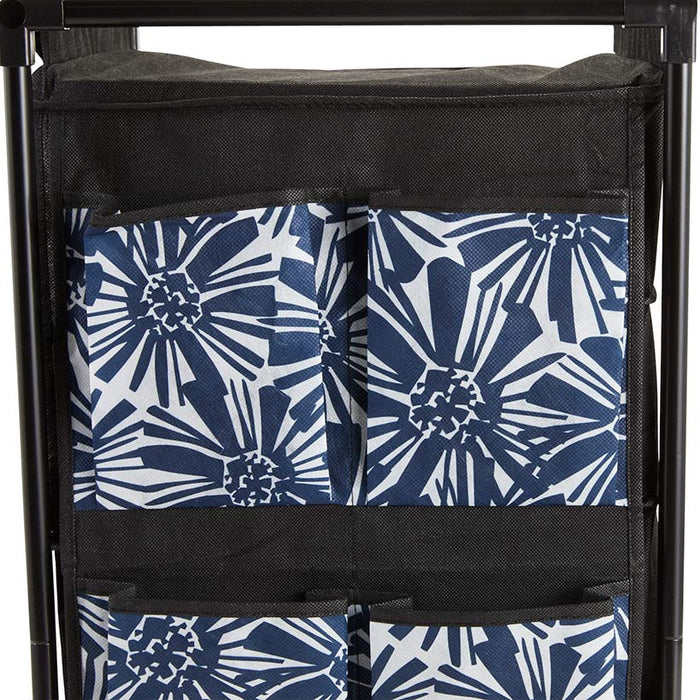Rolling Shoe Storage Unit with Fabric Cubbies - Springtime | The ...