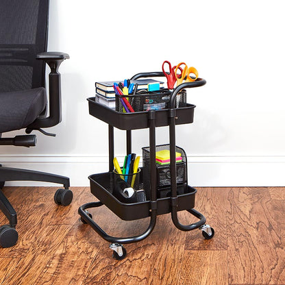 Utility Storage Cart with Wheels - Office or Kitchen