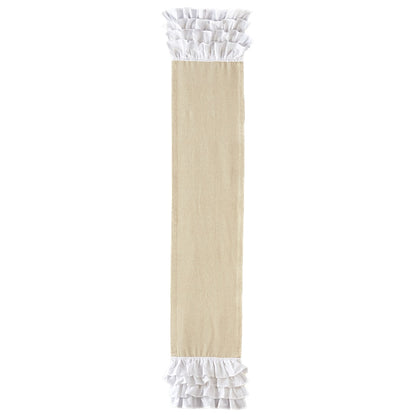 Ruffled Table Runner or Placemats