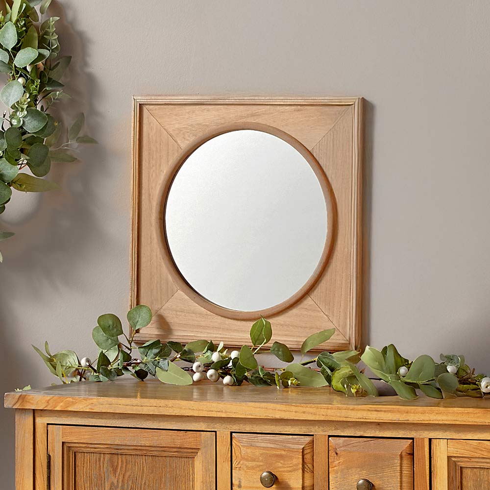 Rustic Square Frame with Mirror | The Lakeside Collection