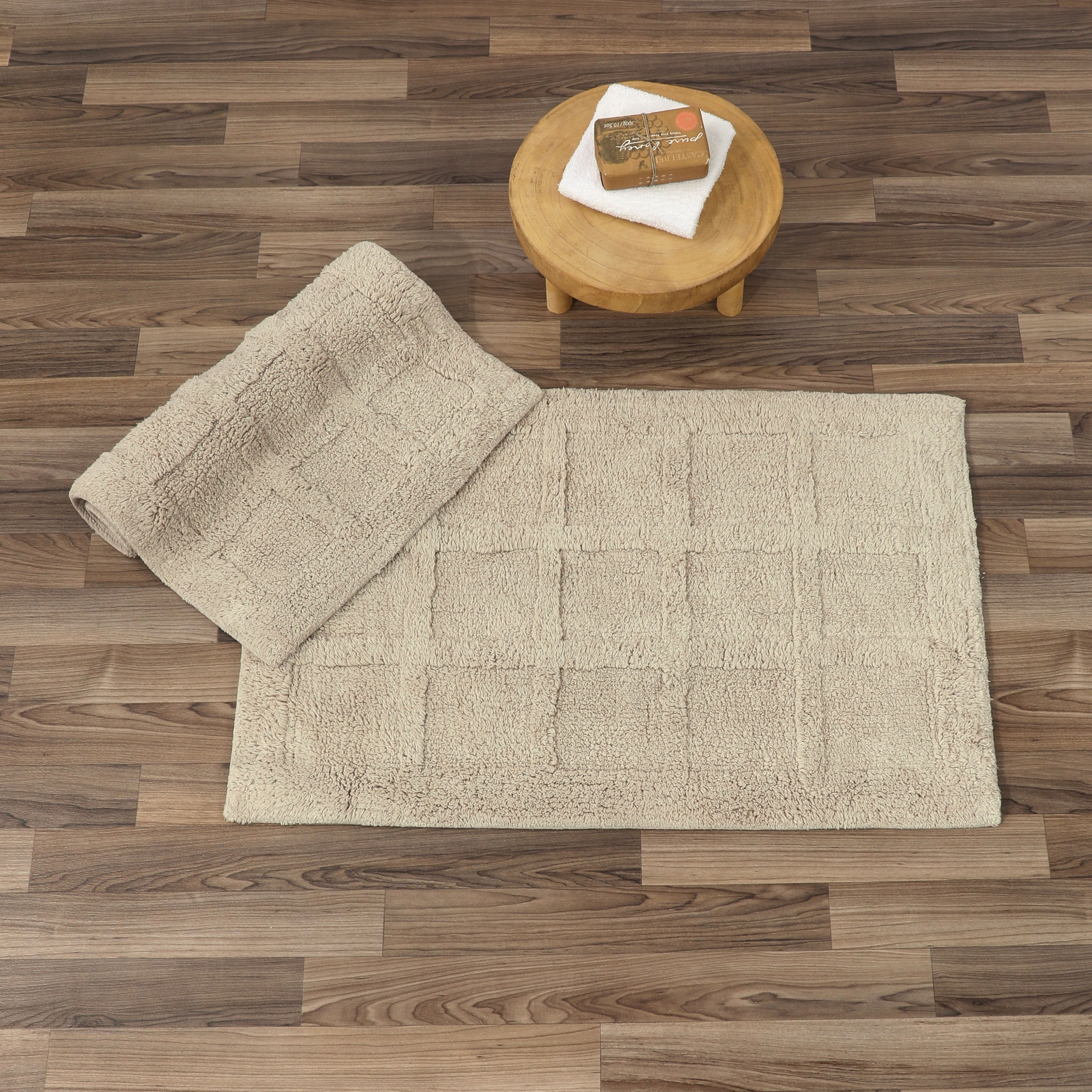 Homewear Sanibel Windowpane Bath Rug Set, 2-Pc.