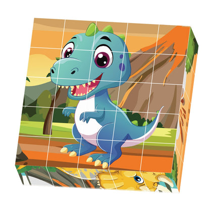Contixo ST9 25-Piece Magnetic Dinosaur Puzzle Blocks - 6 Puzzles in One