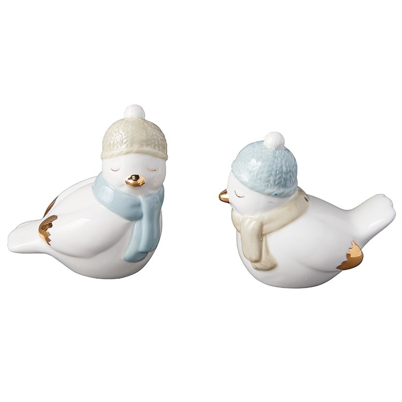 Winter Birds Salt and Pepper Shakers