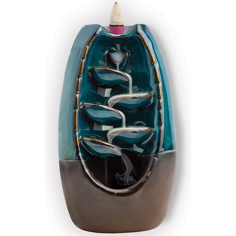 Ceramic Sankara Stone Waterfall Incense Burner or 100 Incense Cones#select-item_sankra-waterfall-incenseburner