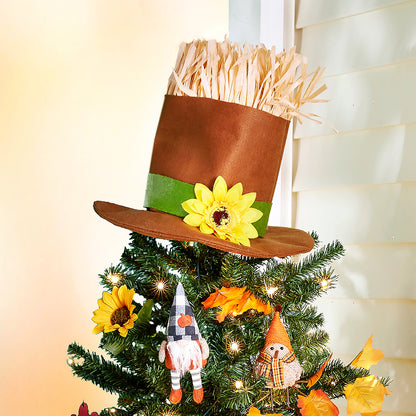 Scarecrow Hat Tree Topper