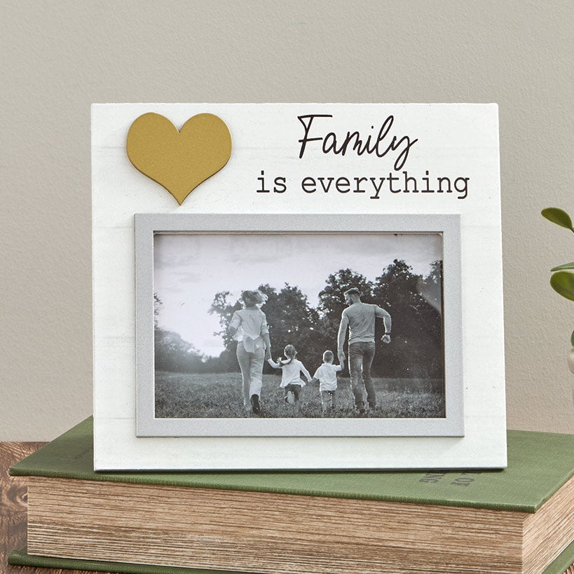 Photo Frame Love Family Blessed With Heart 6 x 4