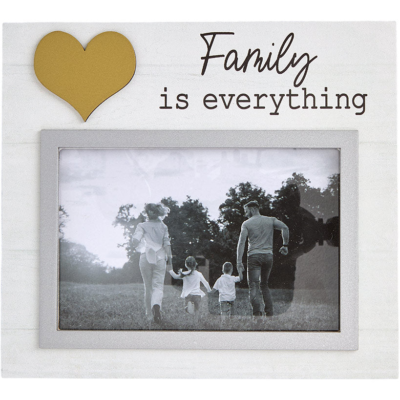 Photo Frame Love Family Blessed With Heart 6 x 4