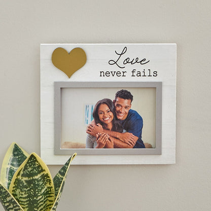 Photo Frame Love Family Blessed With Heart 6 x 4