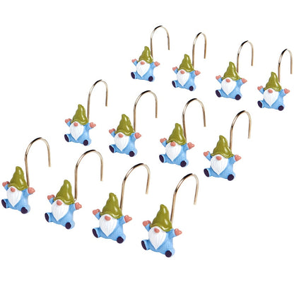 Spring Gnome Shower Curtain, Hand Towels, Valance or Hooks