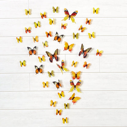 Set of 24 Glow-in-the-Dark Butterflies-Magical Wall Decorations