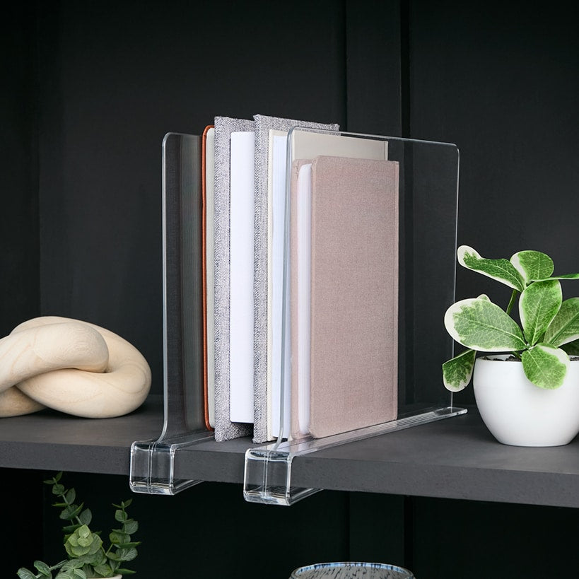 Acrylic Closet Shelf Dividers - Set of 2