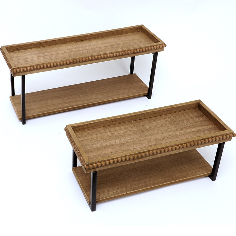 Beaded Wall Shelves Set of 2