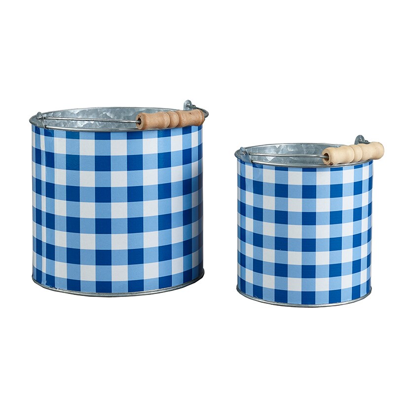Sets of 2 Buffalo Check Planters