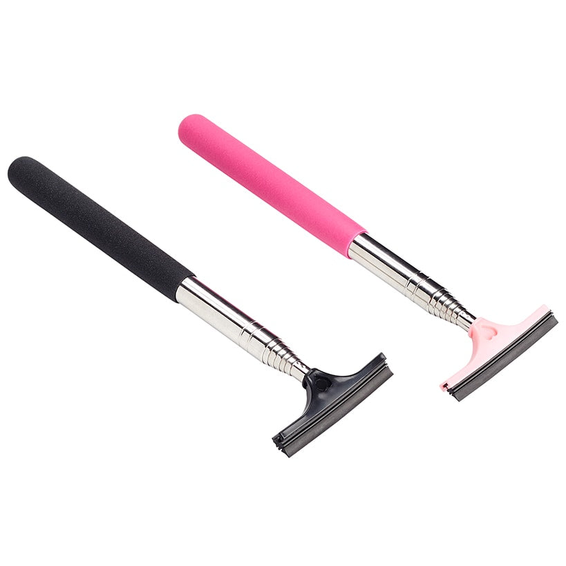 Car Side Mirror Squeegee, Retractable 38" for Rain, Snow and Fog