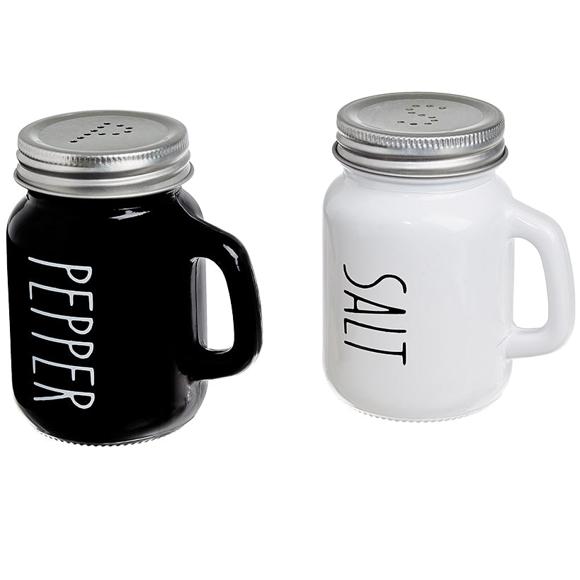 Mason Jar Salt and Pepper Shakers Set