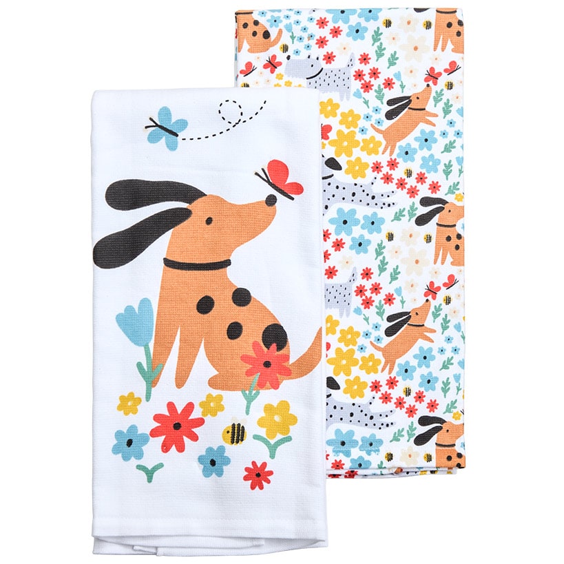 Set of 2 Cotton Kitchen Towels