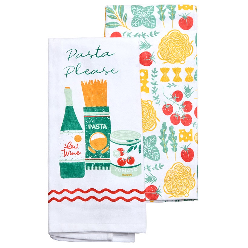 Set of 2 Cotton Kitchen Towels