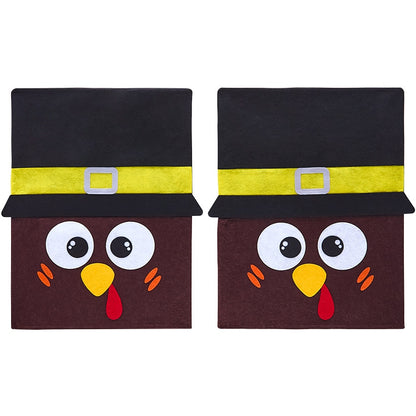 Thanksgiving Set of 2 Dining Chair Covers