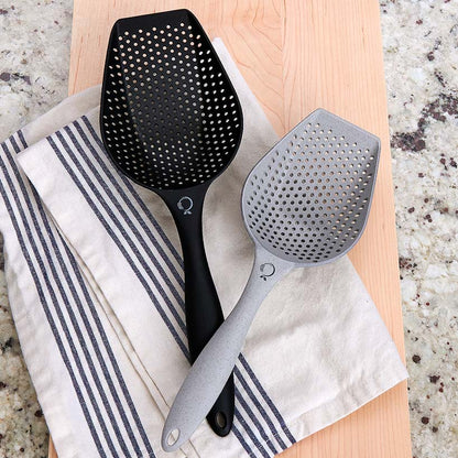 Large Scoop Colander Spoon and Drainer - Set of 2 - Drain and Serve