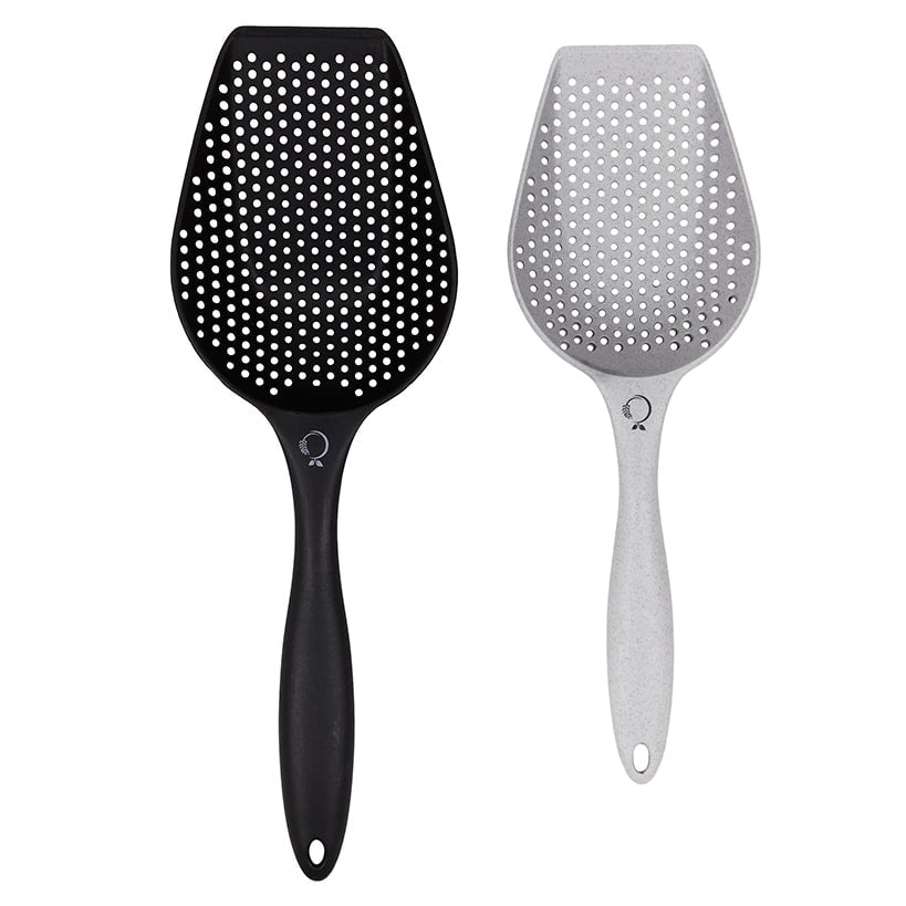 Large Scoop Colander Spoon and Drainer - Set of 2 - Drain and Serve
