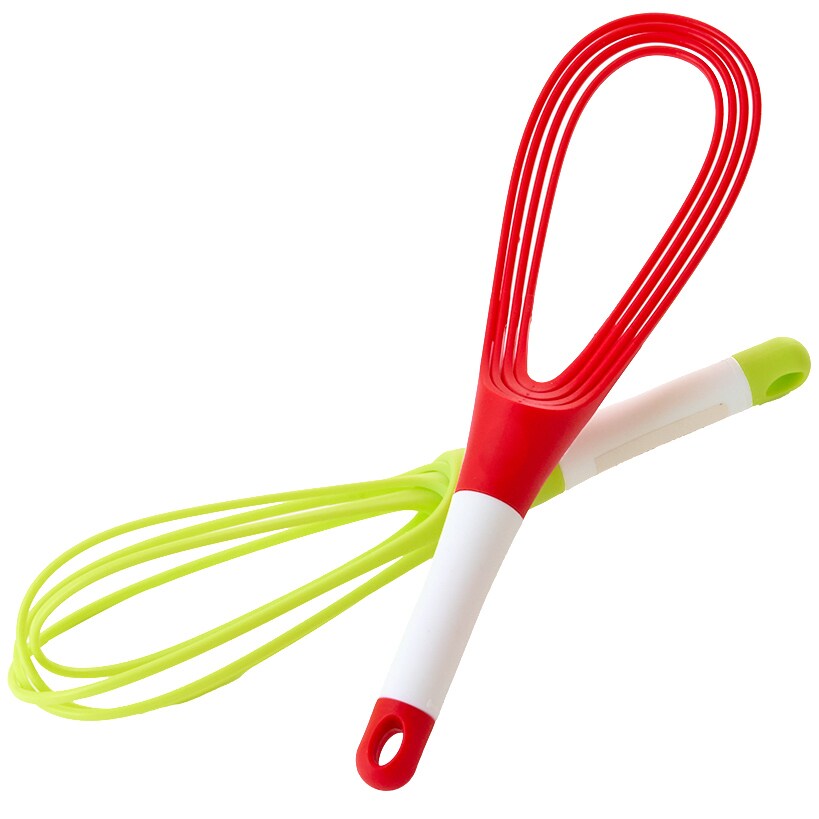 Foldable Silicone Kitchen Whisks - Set of 2