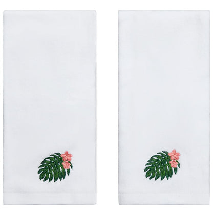 Palm Floral Shower Curtain, Bath Rug, Hand Towels, Valance, or Hooks