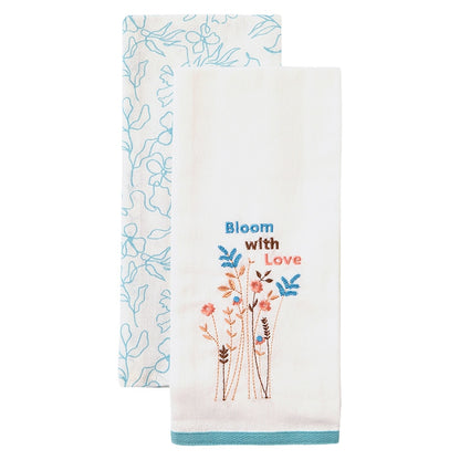 Kitchen Towels Spring Floral Set of 2