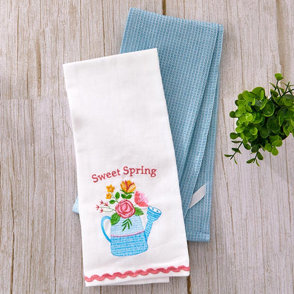 Kitchen Towels Spring Garden Set of 2