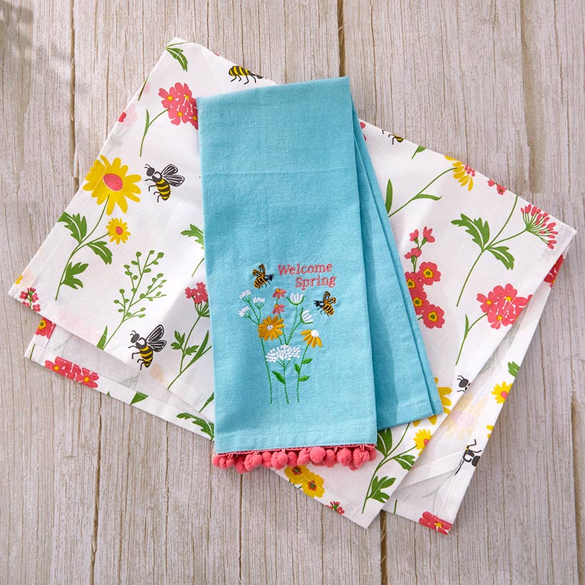 Kitchen Towels Spring Garden Set of 2#select-towels_welcome-spring