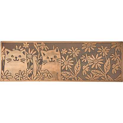 Rubber Stair Treads Set of 2, Garden Kitten