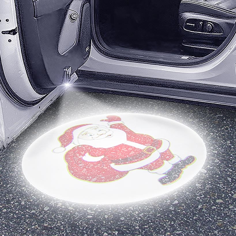 Car Door Santa LED Light Projector - Set of 2