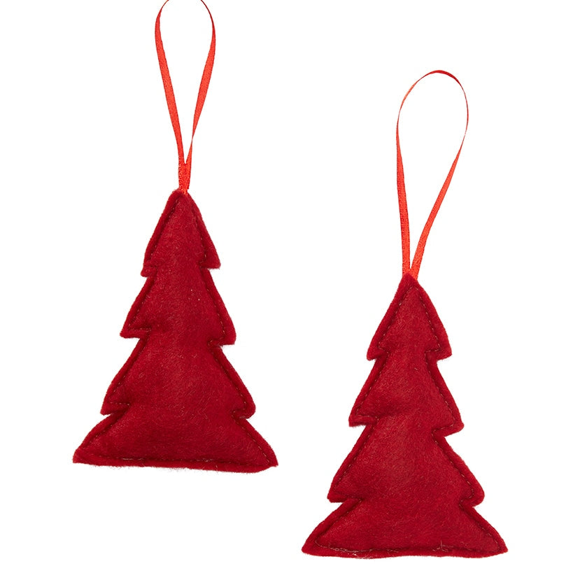 Set of 2 Plush Tree Ornaments#select-item_merry