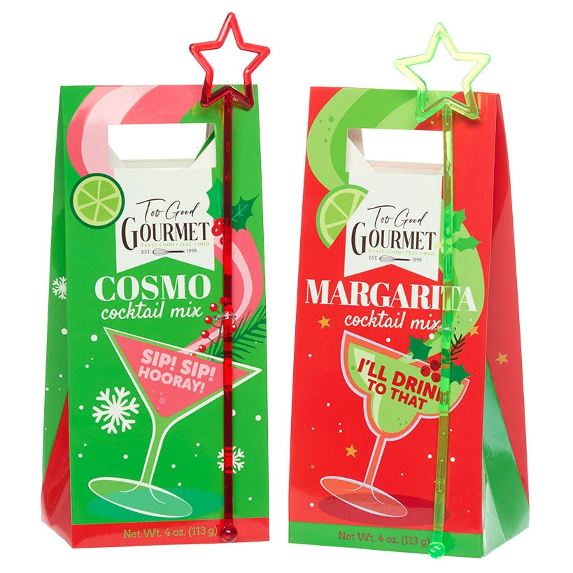Too Good Gourmet Retro Cocktail Gift Set - Margarita and Cosmo
