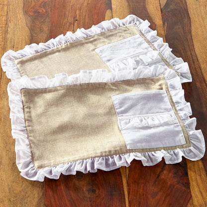 Ruffled Table Runner or Placemats