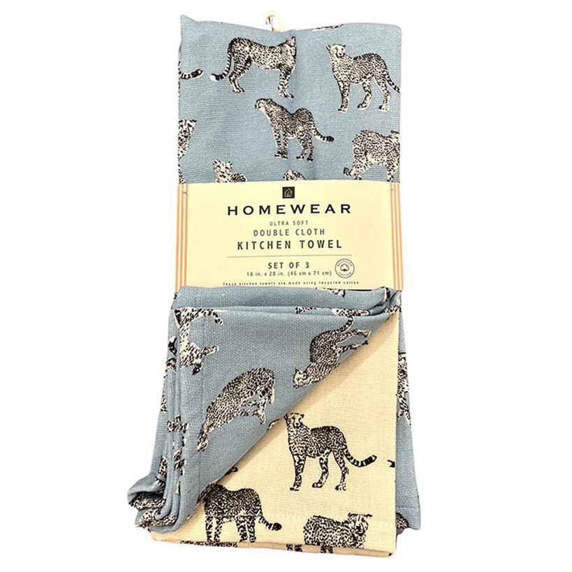 Recycled Poly Cotton Kitchen Towels Set of 3