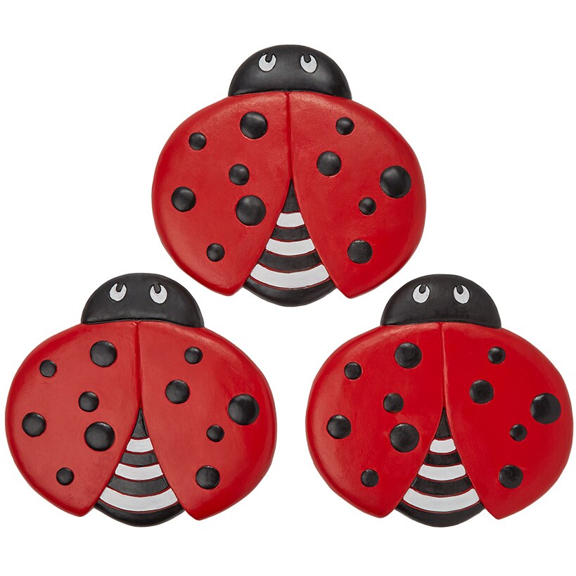 Ladybug Stepping Stones - Set of 3