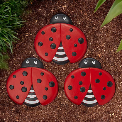 Ladybug Stepping Stones - Set of 3