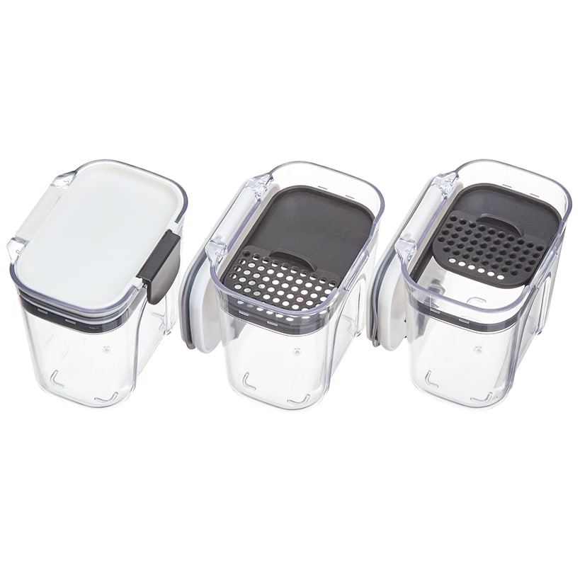 Mini 1-1/2 Cup Food Storage Containers - Set of 3