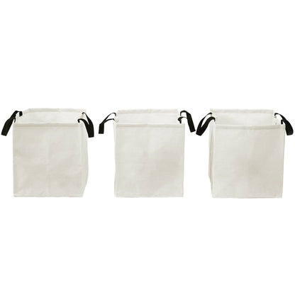 Laundry Storage Baskets for Clothes - Set of 3