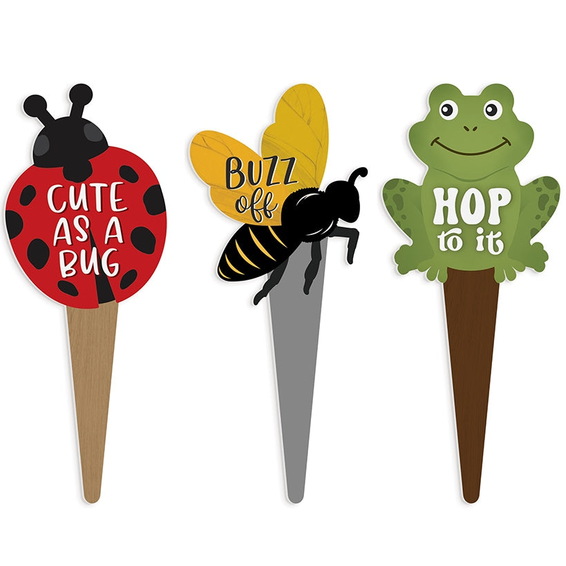 Whimsical Plant Pal Garden Signs Set of 3