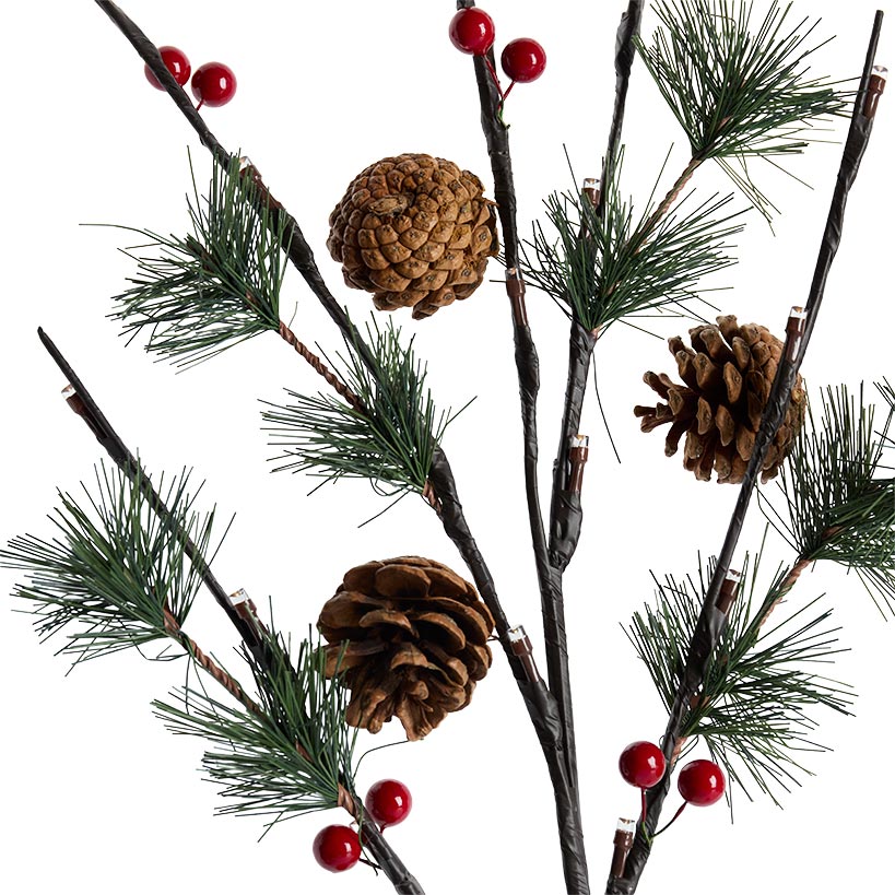 26" Solar Pinecone Stakes Set of 3