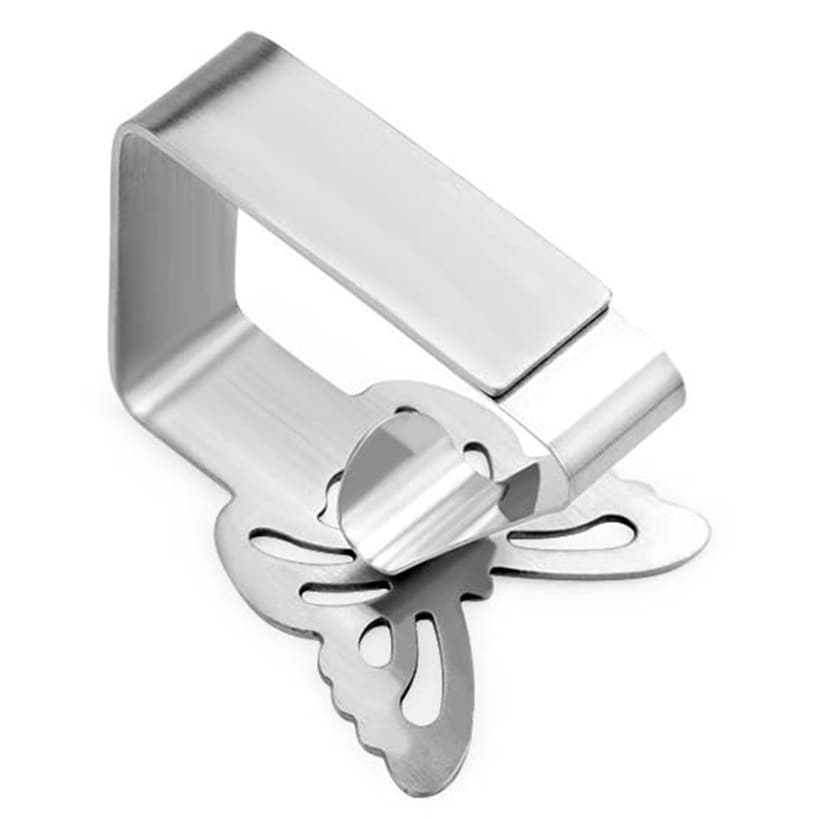 Tablecloth Clips Stainless Steel Butterfly Set of 4